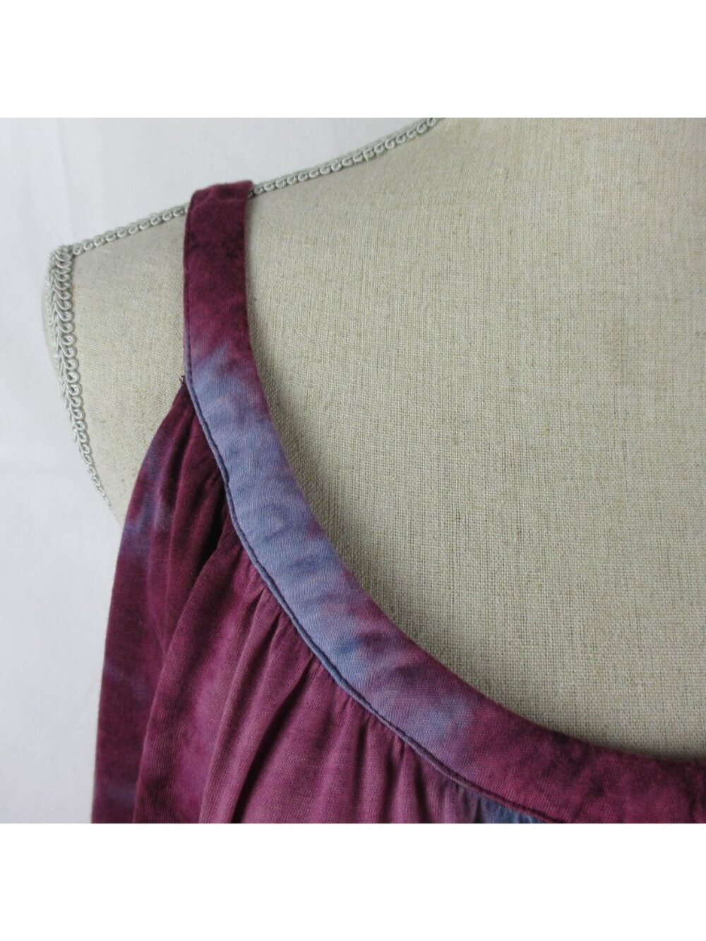 Stitchdrop Women's Tie-Dye Long Relaxed Watercolor Dress Size S Oversized - Picture 7 of 7